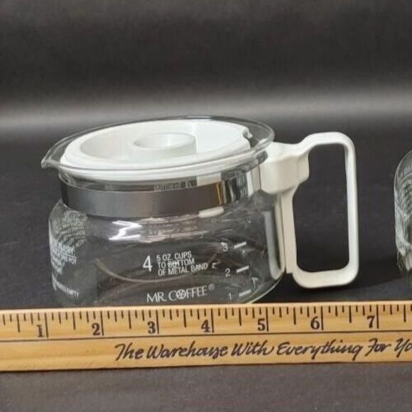 Mr. Coffee 4 Cup Glass Coffee Pot Decanter Model ND-4 Replacement Pre-Owned Repl - Picture 8 of 8